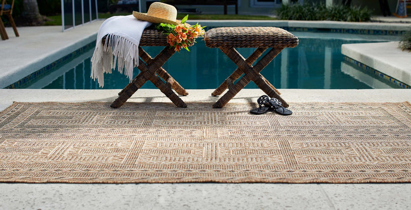 Tapis Transitionnel Hazel 5'3\" x 7'0\" en Ivoire
