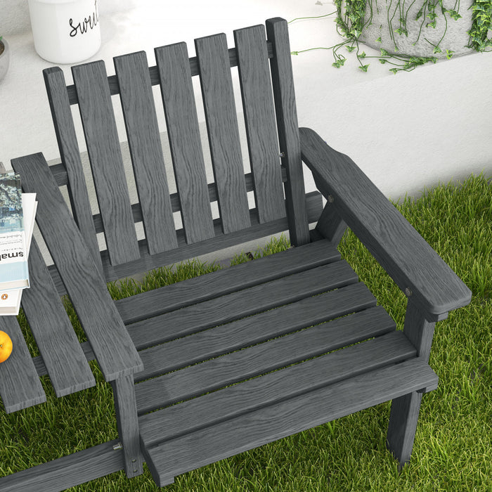 Outsunny Banc En Bois Avec Table Centrale Et Trou Pour Parasol, Gris