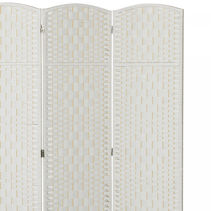 HOMCOM Paravent pliable a 3 panneaux pour intimite et decoration interieure