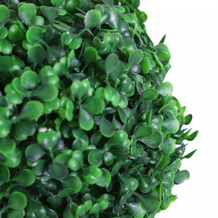 Outsunny Lot de 2 Arbres de Buis Artificiels, Faux Plantes Decoratives