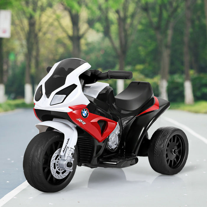 Costway Kids Ride On Motorcycle Bmw Autorise 6v Electrique 3 Roues Velo W / Musique Et Lumiere