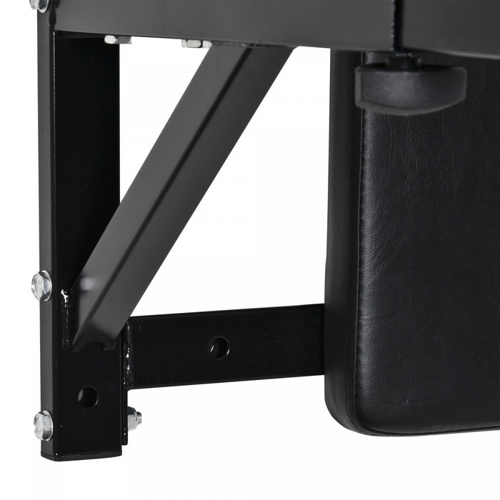 Soozier Station De Traction Tour Multi-fonction Support Mural Ensemble Gym Barre De Traction Barre D'exercice Levee De Genou Triceps Jambe Trempage Rack Noir