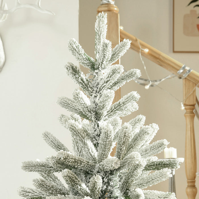 Homcom Arbre Artificiel Floque De Neige De 5 Pieds Avec 521 Pointes