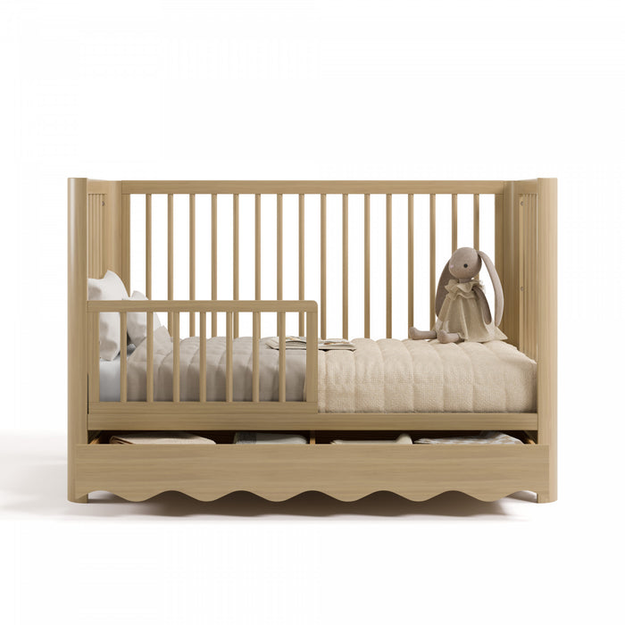 Storkcraft Casablanca Lit de bebe convertible 5-en-1 de luxe avec tiroir - Bois clair