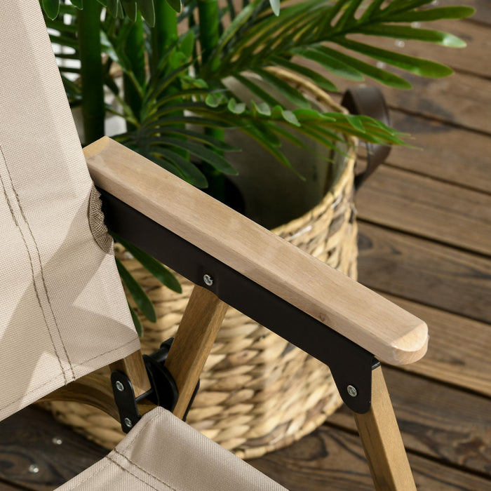 Outsunny Lot De 2 Chaises De Camping Pliantes, Fauteuils Portables, Kaki