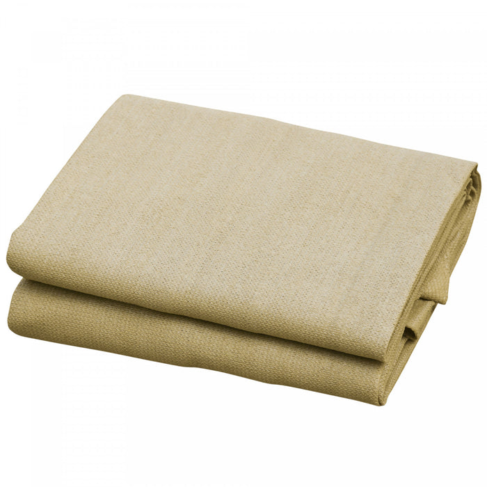 Voile D'ombrage Carre 3 X 3 M Polyethylene Haute Densite Resistant Aux Uv Coloris Sable