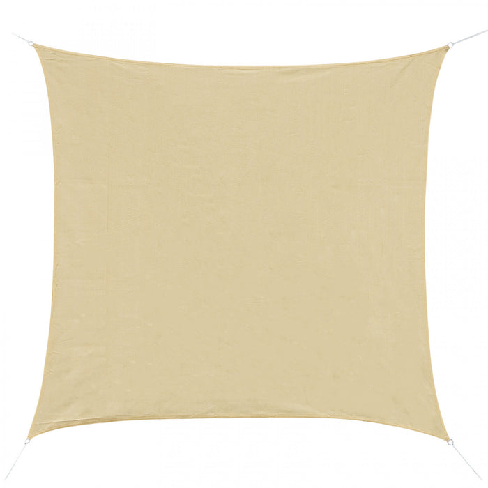Outsunny Square 12' Canopy Sun Sail Shade Garden Cover Uv Protector Abri Exterieur Pour Pelouse Avec Sac De Transport Sable