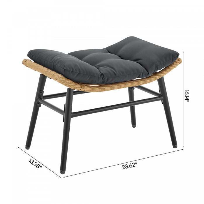 Ensemble moderne Benson de 3 fauteuils lounge en gris