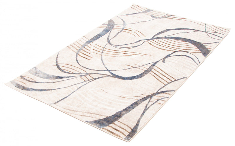 Carpette Leah ivoire - 5 pi 0 po x 8 pi 0 po  