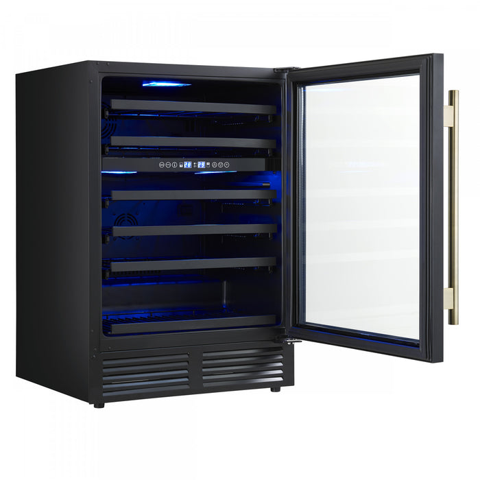 Refroidisseur a vin Bacchino de 24\",noir, capacite de 51 bouteilles,encastrable ou autonome-FWCDR6634-24BLK