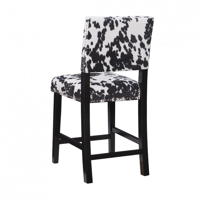 Tabouret Corey Udder Madness de hauteur comptoir en tissu - noir