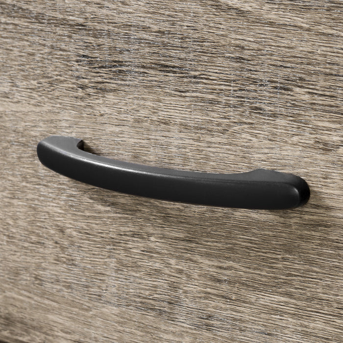 Axess Bureau De Travail Avec Support A Clavier - Chene Vieilli