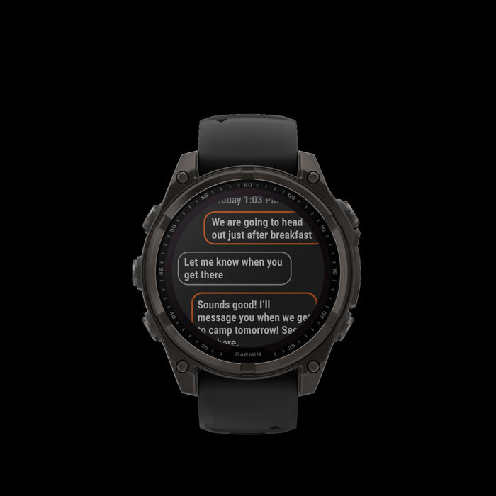  Carbon Gray Dlc Titanium With Black/pebble Gray Silicone Band