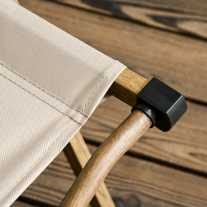 Outsunny Chaise De Camping Pliante, Fauteuil Portable, Kaki