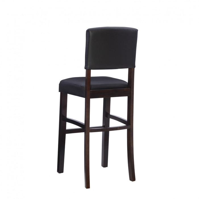 Tabouret bar Monaco en similicuir - espresso