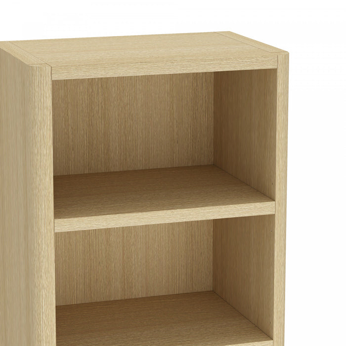 Bibliotheque ouverte moderne Rivington 28\" en chene naturel