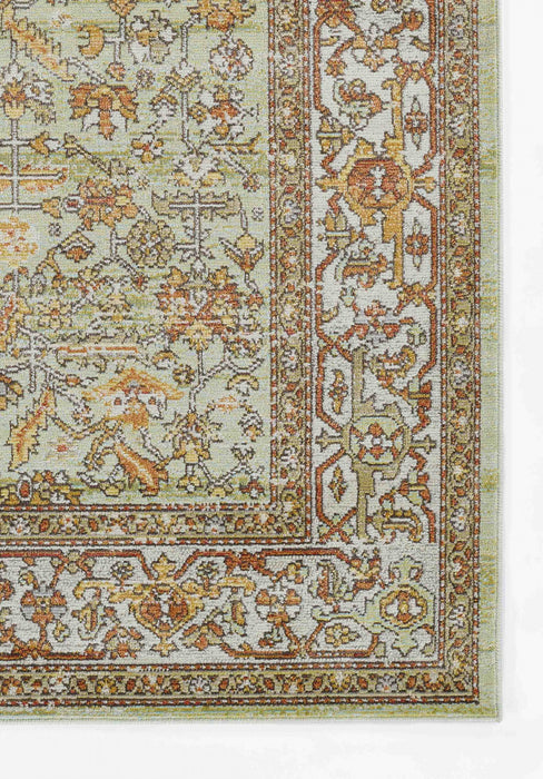 Tapis Traditionnel Hailey 6'7\" x 9'6\" en Vert