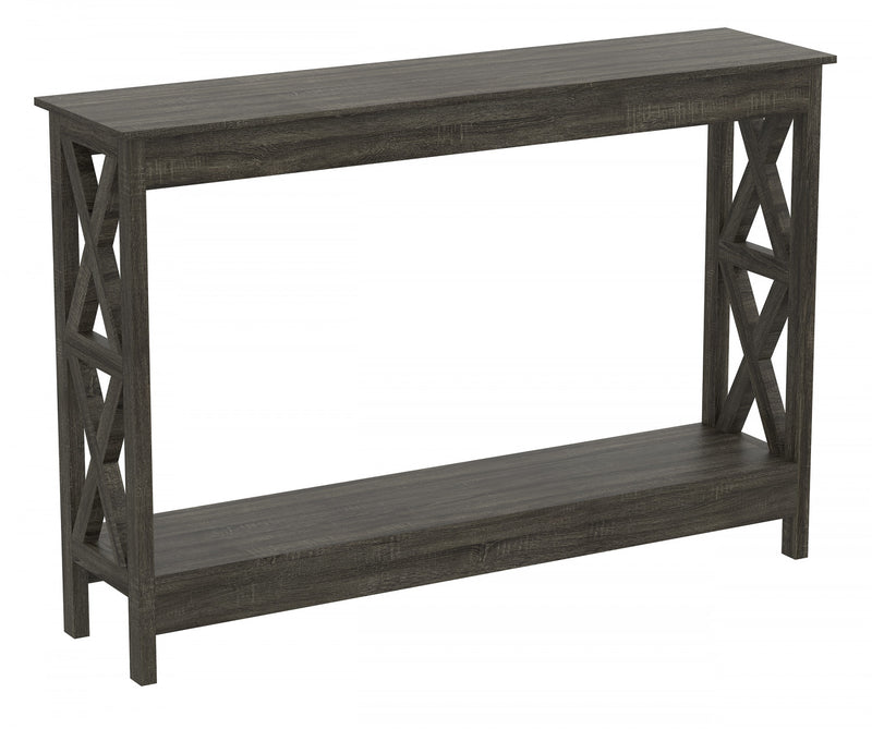 Console de 47 po avec 1 tablette - gris foncé