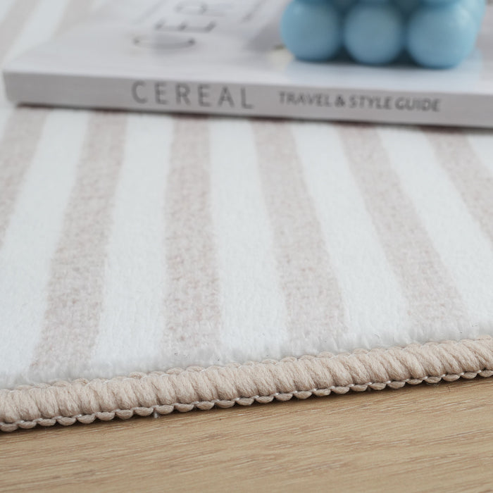 Aqua Cercles Tapis Lavable Et Antiderapant A Poils Ras 5'x7'