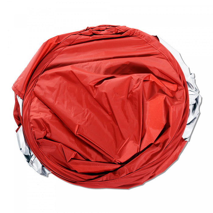 Outsunny Pop Up Tente De Plage Abri Soleil Portable Protection Uv Patio Exterieur Avec Etui De Transport Et Piquets, Rouge