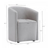Hearth Contemporary Modern Upholstered Armchair in Light Gray | Fauteuil contemporain moderne Hearth en tissu gris clair