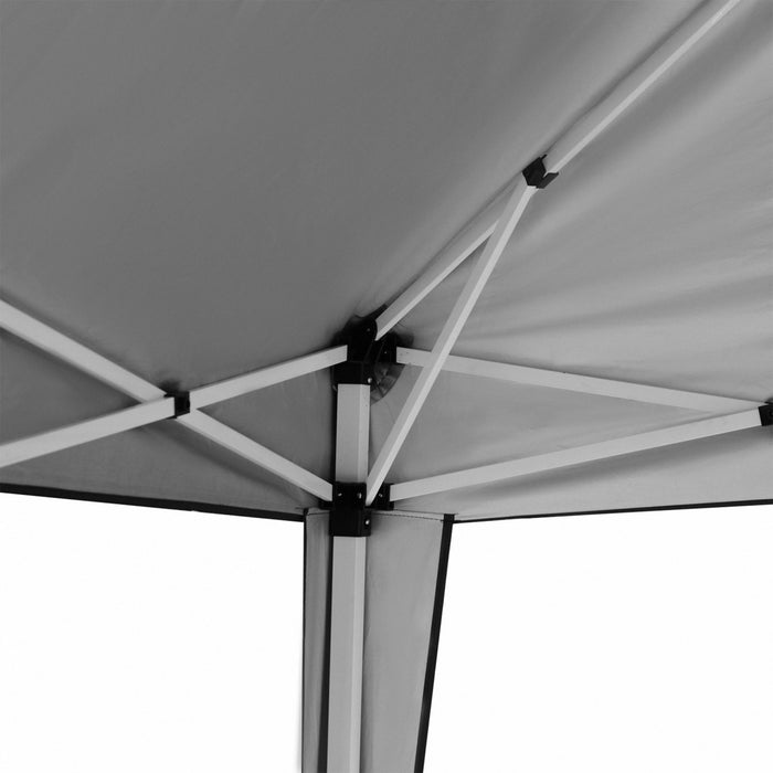 Outsunny Tente Pliable 10x10' Gazebo Exterieur Avec Sac De Transport, Gris