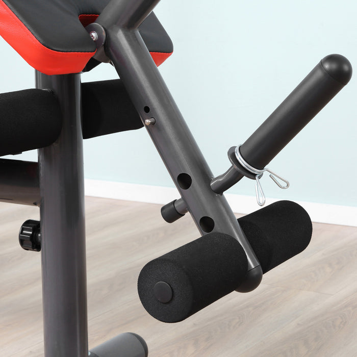 Banc De Musculation Soozier, Banc Reglable D'entrainement Multifonctionnel Robuste Avec Boucle De Predicateur, Developpeur De Jambes