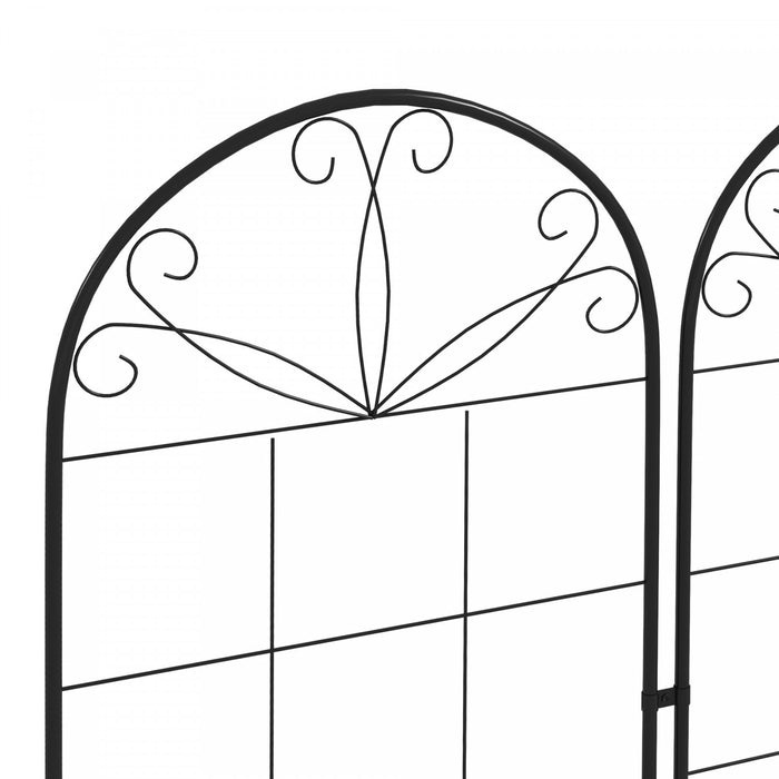 Outsunny 2 Treillis De Jardin Pour Plantes Grimpantes, Treillis Metallique