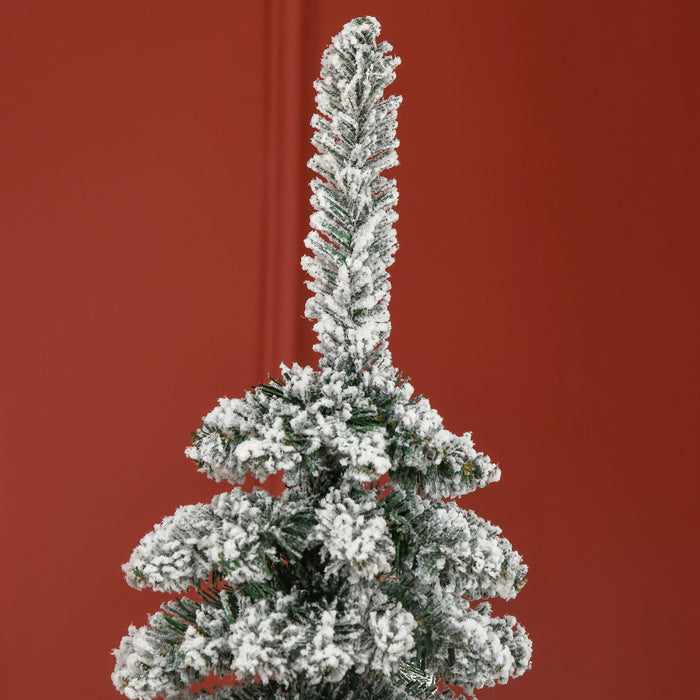 Homcom Arbre De Noel Artificiel Floque De Neige De 6ft