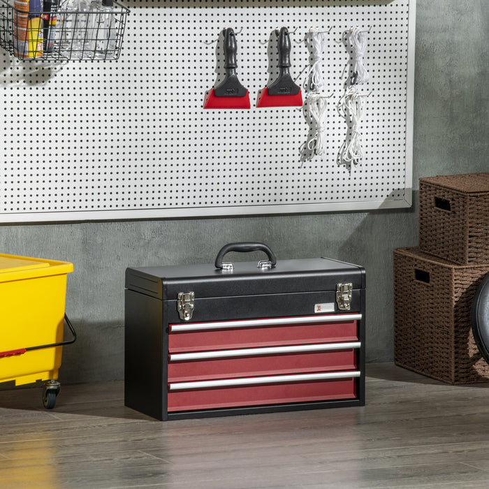 Durhand Boite A Outils En Metal Organisateur De Coffre Avec Tiroirs