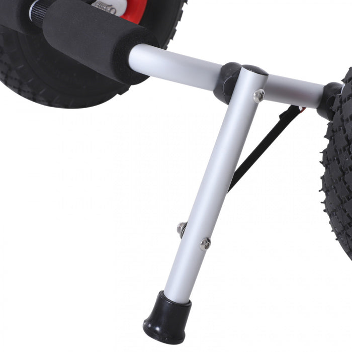 Soozier Chariot De Kayak Roulant Bateau Canoe Carrier Tote