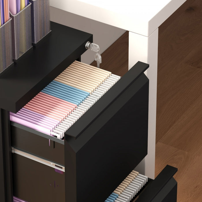 Vinsetto Classeur Vertical A 2 Tiroirs Pour Lettre A4 Format Legal