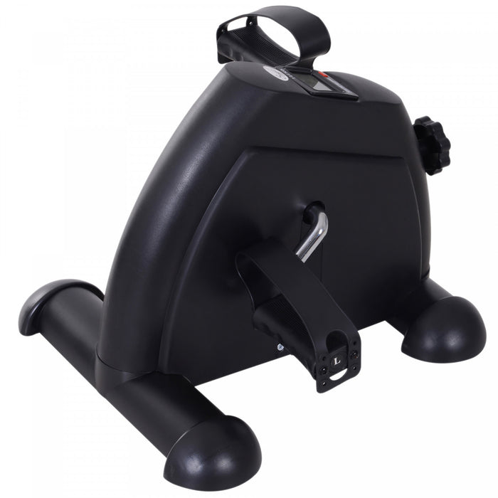 Soozier Mini Velo D'exercice Portable A Pedales Pour Velo D'interieur Avec Ecran Lcd, Noir