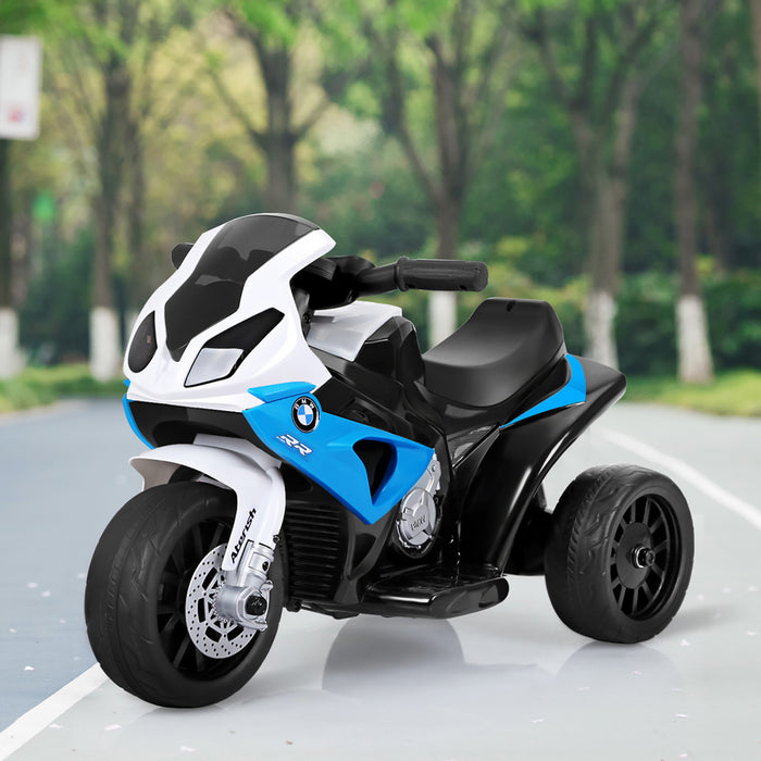 Costway Kids Ride On Motorcycle Bmw Autorise 6v Electrique 3 Roues Velo W / Musique Et Lumiere