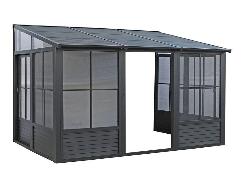 Florence - Solarium Mural 10x12 Toit Metal Noir