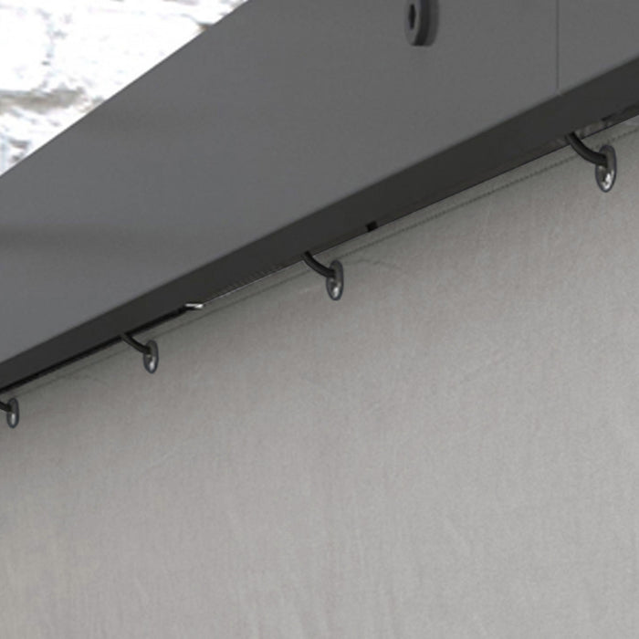 Outsunny Rideaux De Pergola Avec Grandes Fenetres Pour Pergola De 10' X 10'