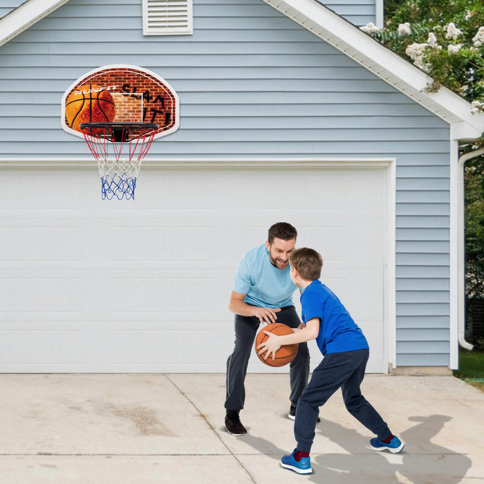 73 X 49cm Mini Panier De Basket-ball, Panneau De Basket-ball Mural, Panneau De Basket-ball Portable Et Combine De Bord, Sports D'interieur Et D'exterieur Convenant Aux Adultes Et Aux Enfants