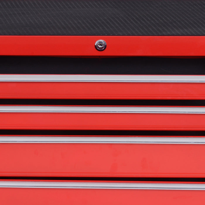 Homcom Coffre A Outils En Acier Verrouillable A 7 Tiroirs Poignee