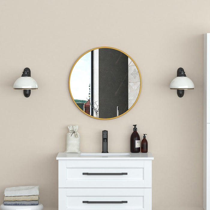 Miroir Halpert de 24 po doré