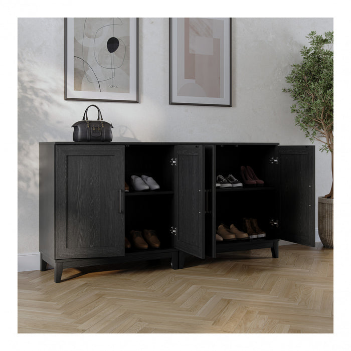 Modulr Armoire D’appoint A 1 Tablette Reglable – Chene Noir
