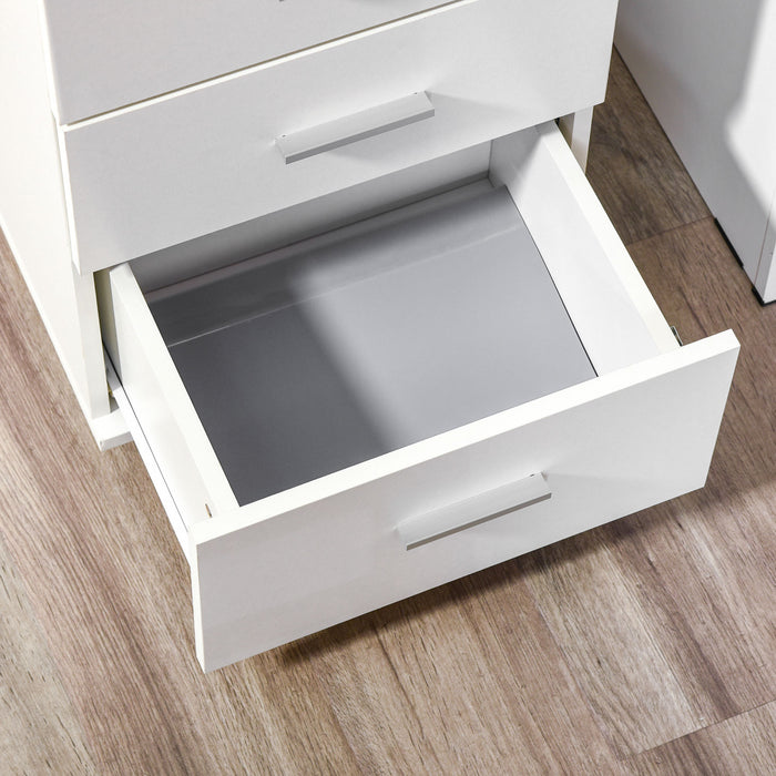 Vinsetto Classeur A 3 Tiroirs Avec Serrure Et Cles Pour Bureau