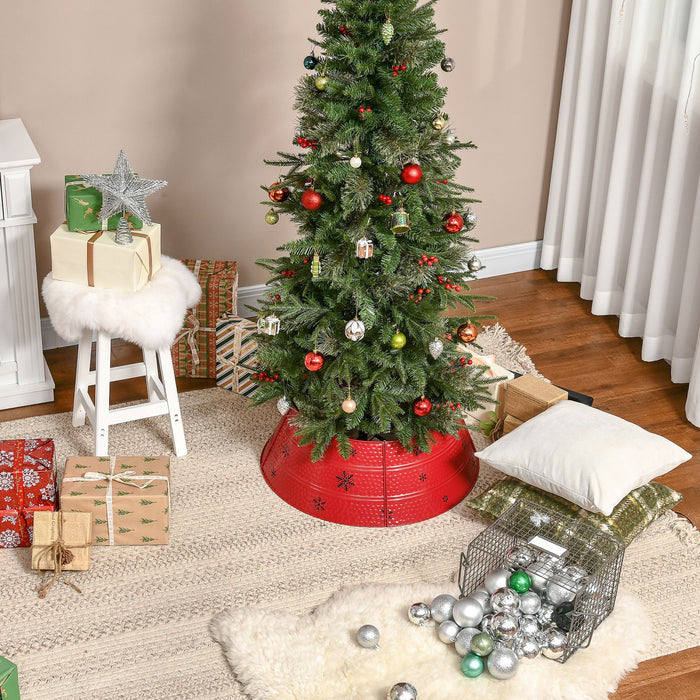 Homcom Arbre De Noel Collier Arbre De Noel Jupe En Metal Decor