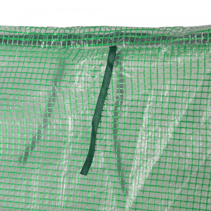 Outsunny Mini Serre 6' X 3' X 3' Avec 2 Couvertures Pe/plastique Vert Fonce