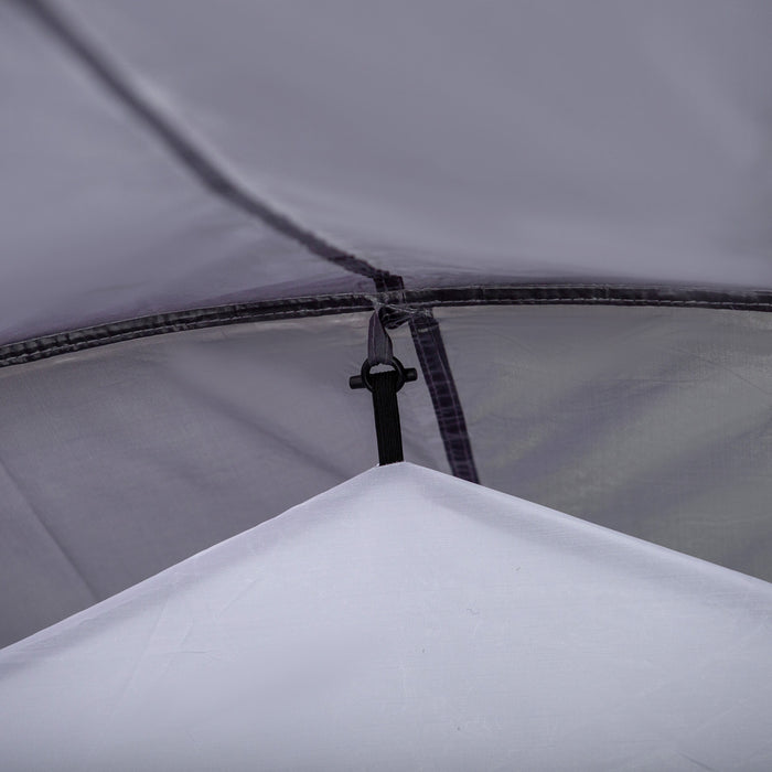 Outsunny Tente Dome De Camping Avec Portes A Fermeture Eclair Sac