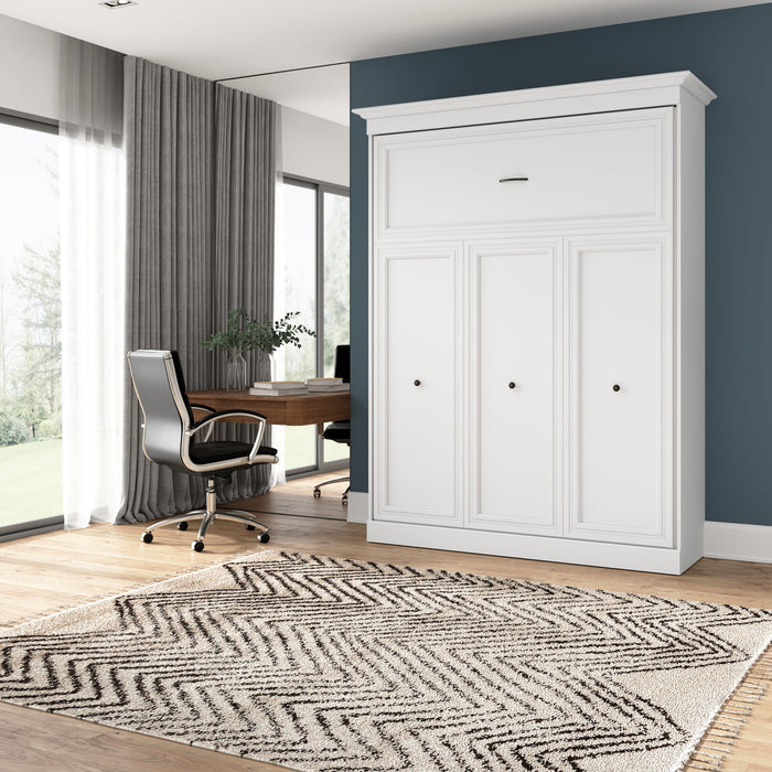 Grand lit escamotable Versatile de Bestar de 70 po (L) - blanc