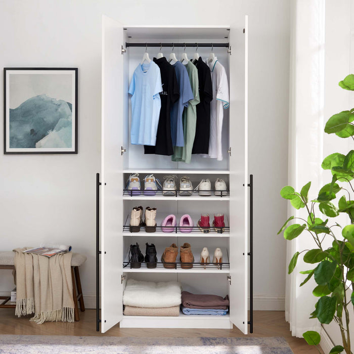 Armoire moderne Lee 32\" en blanc
