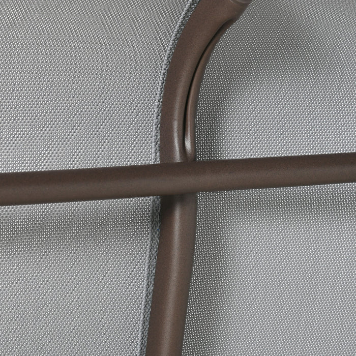 Chaise Bercante Exterieure Outsunny Pour 2 Personnes, Pour L'exterieur, Le Jardin, Gris Clair