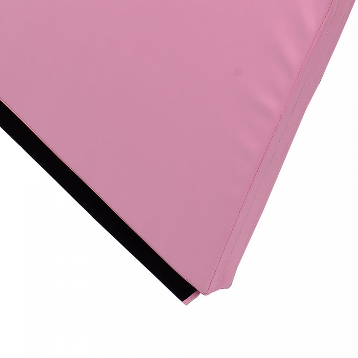 Soozier Tapis De Gymnastique Pliable 10,2 X 15,2 X 5,1 Cm, Tapis D'exercice Avec Poignees De Transport Pour Yoga, Mma, Arts Martiaux, Etirements, Entrainements De Base, Rose