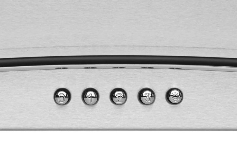 Hotte de cuisinière murale Hauslane de 36 po de style auvent en verre - WM-600SS-36