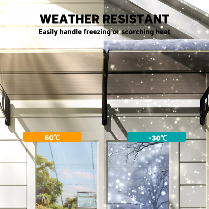 Outsunny Auvent de fenetre, Couverture de patio exterieur